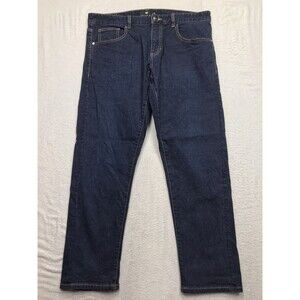 Under 510 U-510 Selvedge Jeans Men 33x26 Dark Raw Wash Stretch Red Line